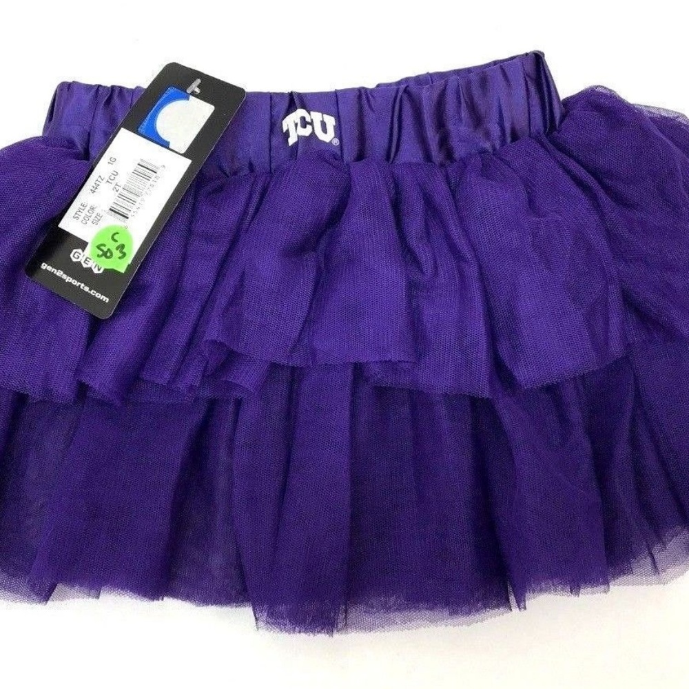 Gen2 Toddler TCU Horned Frogs Purple Tutu Sz 2T